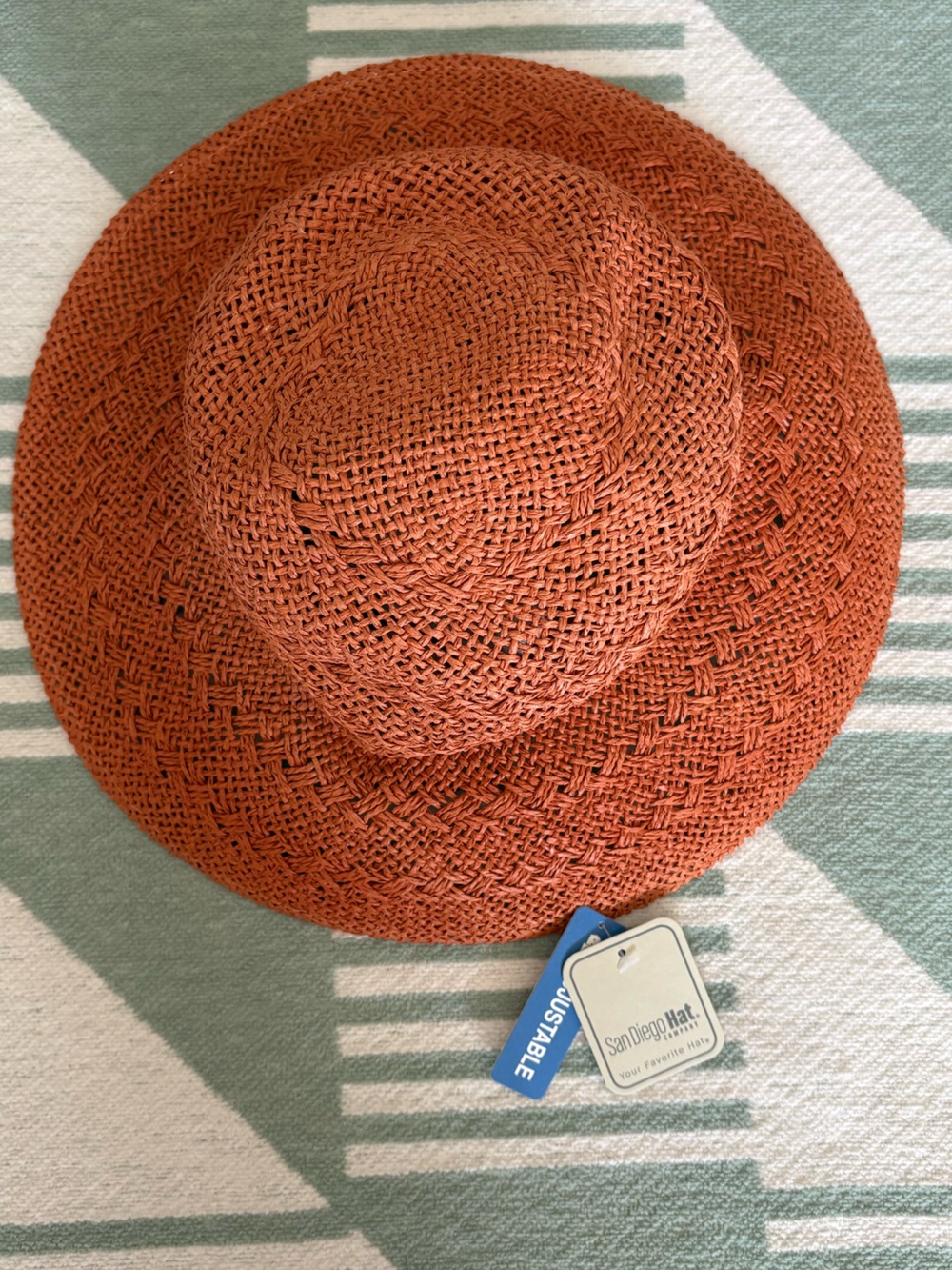 San Diego Hat Company Orange Woven Straw Sun Hat
